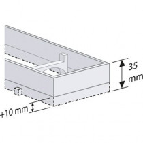Easy Drain Compact verhoogd Modulo TAF frame t.b.v. graniet/marmer 800mm - SPAMTAFHOOG800